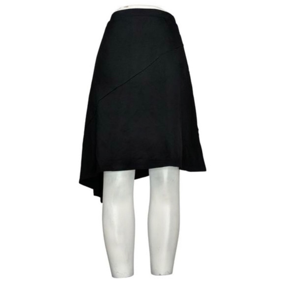 Elizabeth & Clarke Black Diagonal Elastic Waist Skirt XL - Picture 1 of 8